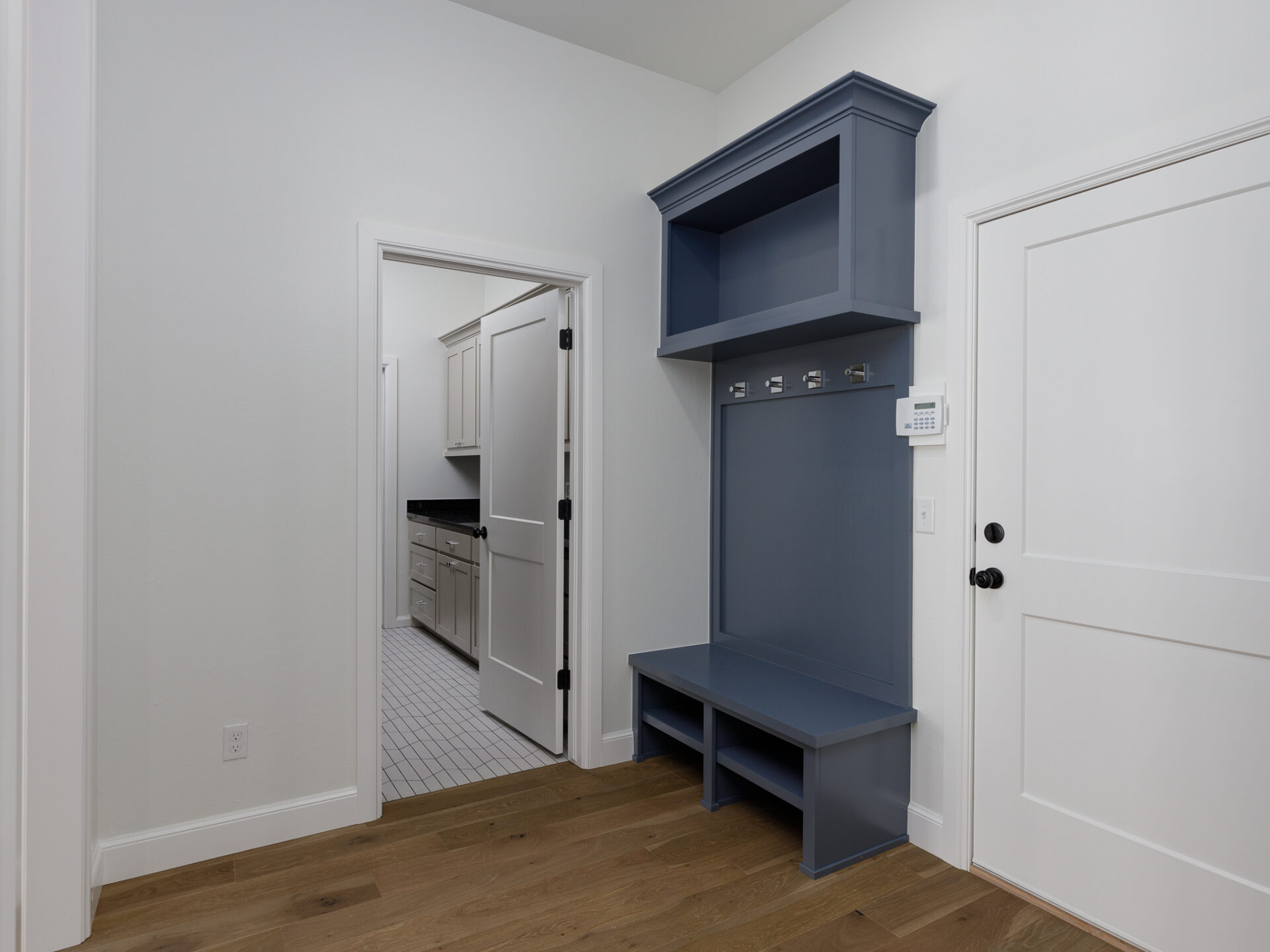 mudroom, mud room, storage, utility room, laundry room, interior design, new construction, interior design, home for sale, homes in Norman, Norman OK